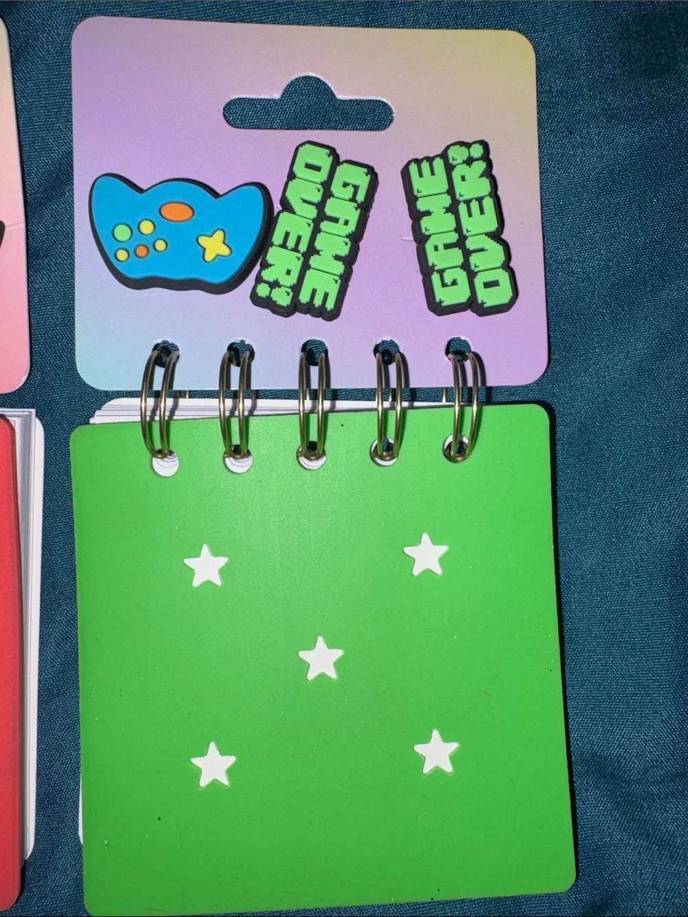 3 - Mini Spiral Notepad Set w/ Charms